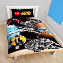 Star Wars Lego Space Reversible Single Duvet