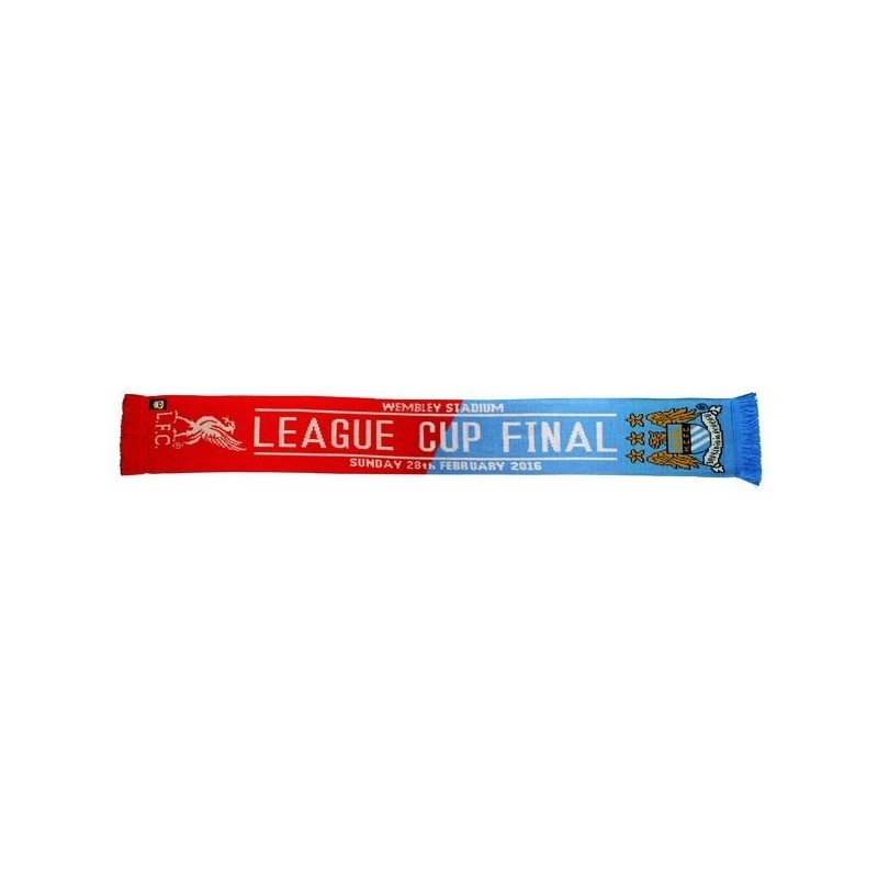 Liverpool and Manchester City Capital One Cup Final Scarf