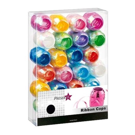 Midwest Ribbons Assorted Pearl Curling Cops