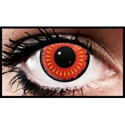 Red Burst Crazy Coloured Contact Lenses (90 Days)
