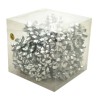 Midwest Ribbons Metallic Confetti Bows - Silver