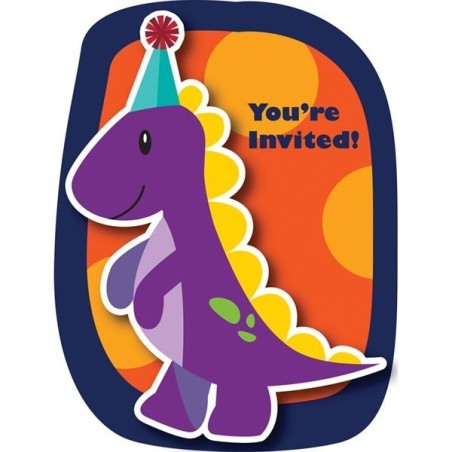 Creative Party Invitations - Little Dino