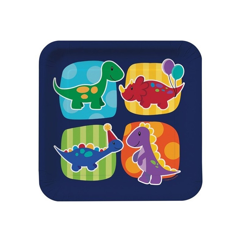 Creative Party Dinner Plates - Little Dino