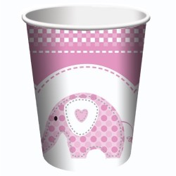 Creative Party Cups - Pink Sweet Baby Elephant