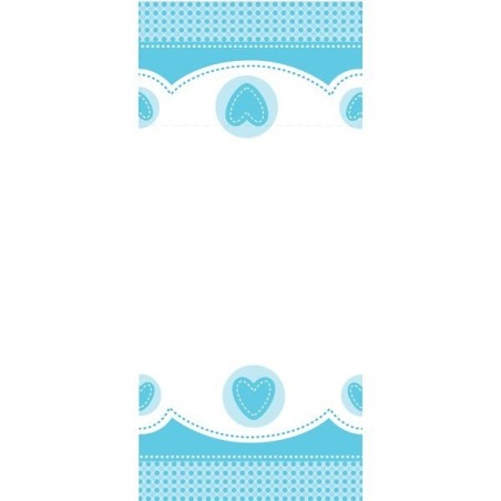 Creative Party Tablecover - Blue Sweet Baby Elephant