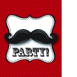 Creative Party Invitations - Moustache Madness