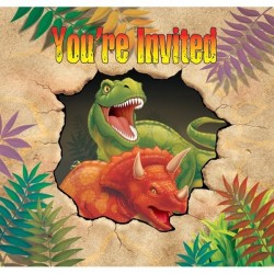 Creative Party Invitations - Dino Blast