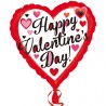 Anagram 18 Inch Foil Balloon - Happy Valentine Red & Black