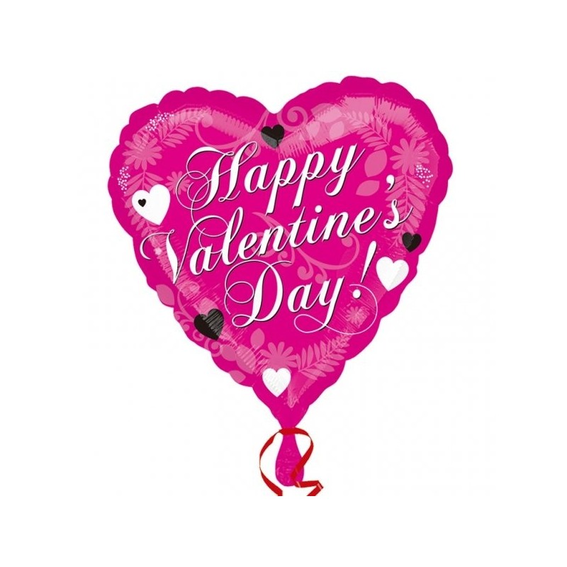 Anagram 18 Inch Foil Balloon - Happy Valentine Pink