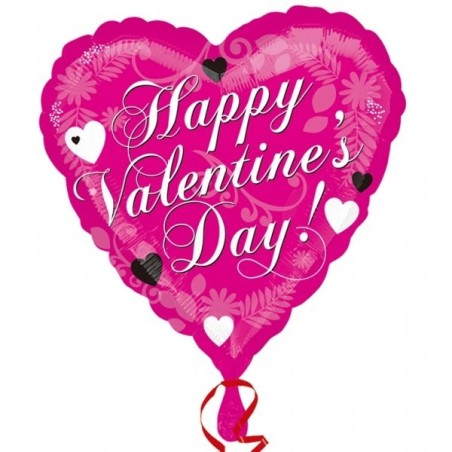Anagram 18 Inch Foil Balloon - Happy Valentine Pink