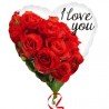 Anagram 18 Inch Foil Balloon - I Love You Rose