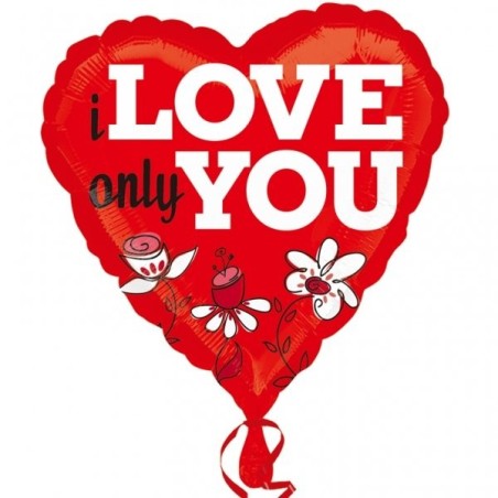 Anagram 18 Inch Foil Balloon - I Love Only You