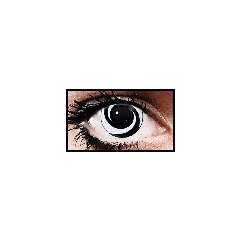 Black Vortex Crazy Coloured Contact Lenses (90 Days)