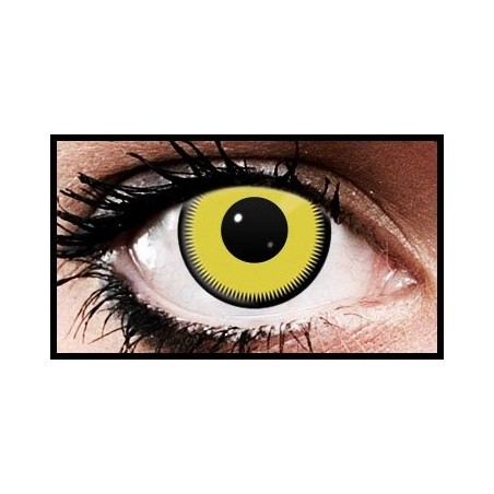 Yellow Fade Crazy Coloured Contact Lenses (90 days)