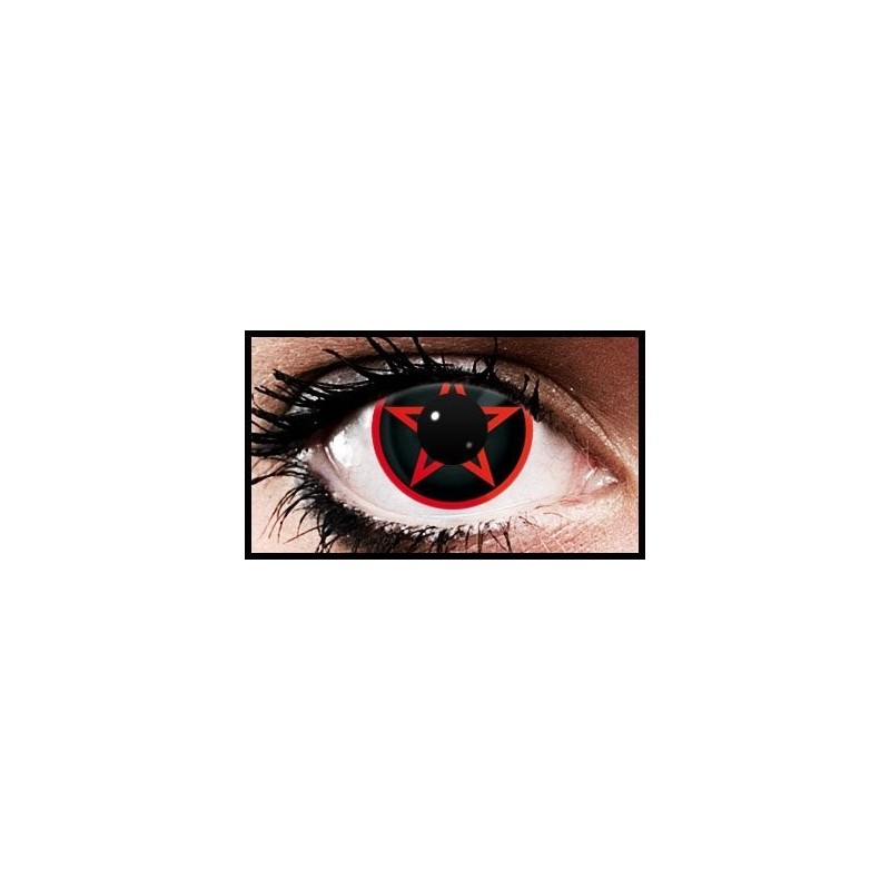 Red Pentagram Crazy Coloured Contact Lenses (90 Days)