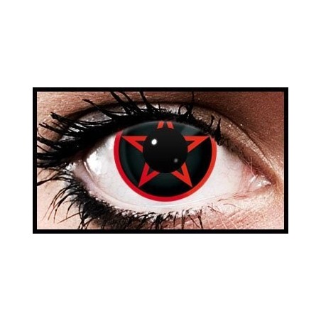 Red Pentagram Crazy Coloured Contact Lenses (90 Days)