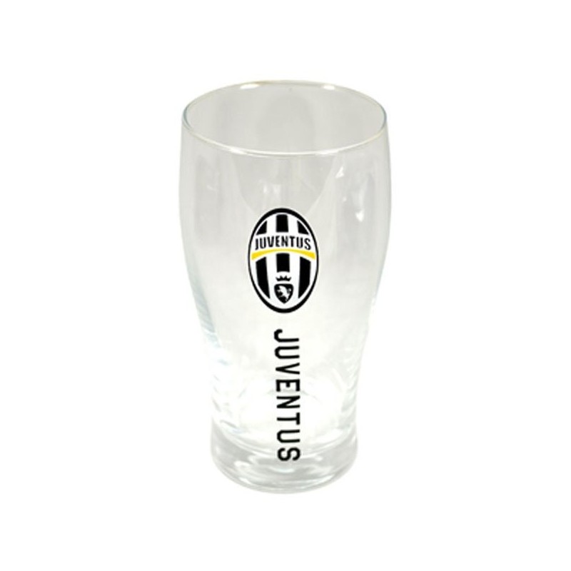 Juventus Wordmark Crest Pint Glass