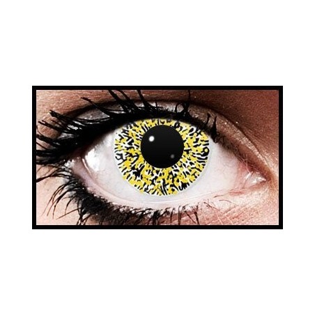 Yellow Glimmer Crazy Coloured Contact Lenses (90 days)
