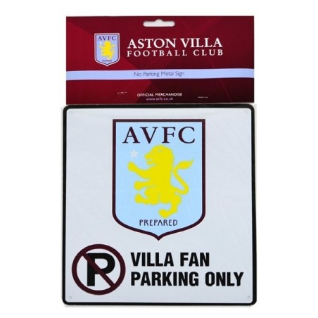Aston Villa No Parking Sign