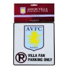 Aston Villa No Parking Sign