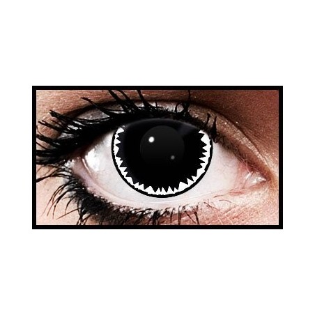 White Starburst Crazy Coloured Contact Lenses (90 days)