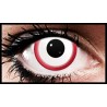 Saw White Fade Red Crazy Coloured Contact Lenses (90 days)