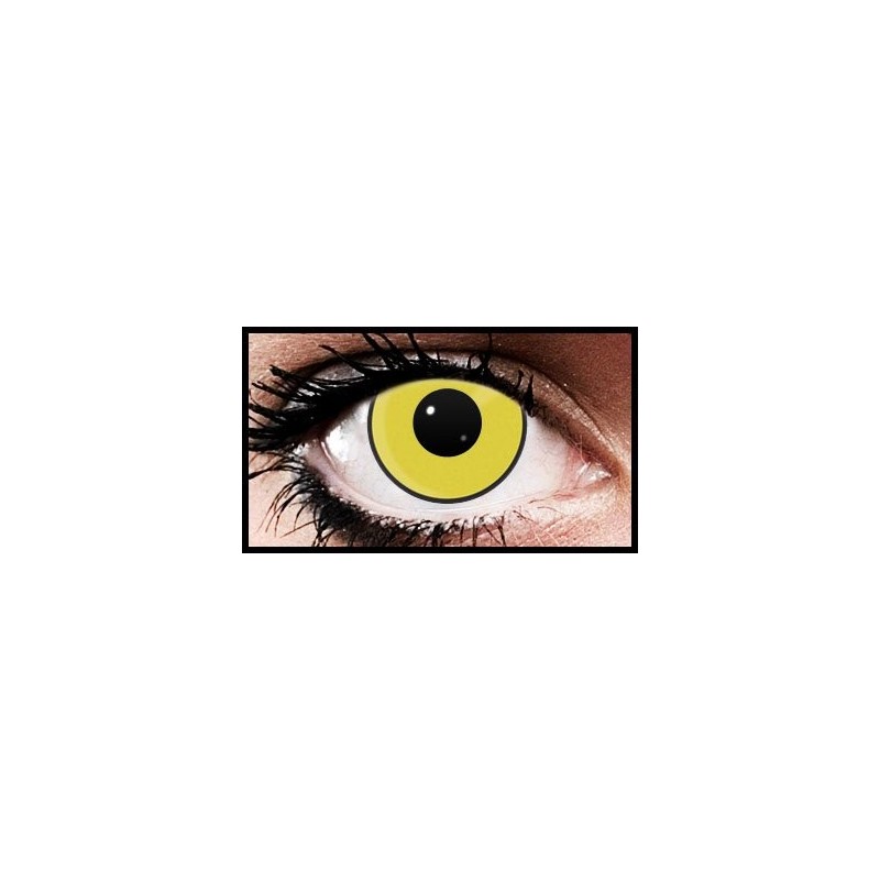 Yellow Manson Crazy Coloured Contact Lenses (90 Days)