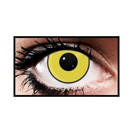 Yellow Manson Crazy Coloured Contact Lenses (90 Days)