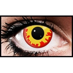 Gelb-Rote Feuer-Flammen-Eyez Crazy Farbige Kontaktlinsen (90 Tage) Eyefusion - 1