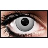 Silver Grey Block Zombie Crazy Coloured Contact Lenses (90 Day)