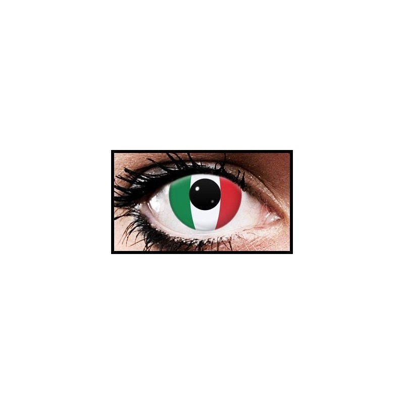 Italy Flag Colour Contact Lenses (90 Day)