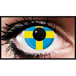Swedish Flag Colour Contact Lenses (90 Day)