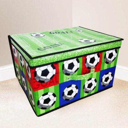 Kids Folding Storage Chest - Football