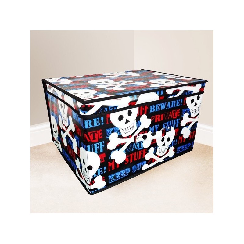 Kids Folding Storage Chest - Keep Out