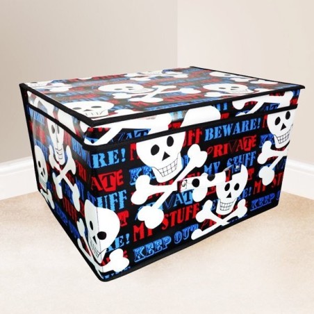 Kids Folding Storage Chest - Keep Out