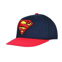 Superman Contrast Snap Back Cap Navy - Adult