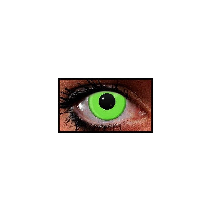 Green UV Reactive Crazy Coloured Contact Lenses (90 Days)