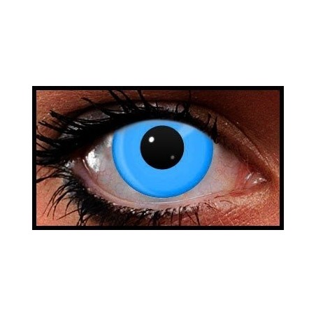 Blue UV Reactive Crazy Coloured Contact Lenses (90 Day)