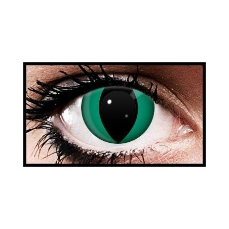 Green Cat Crazy Coloured Contact Lenses (90 Days)