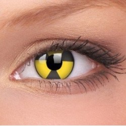 Radiate Yellow Black Toxic Crazy Colour Contact Lenses (1 Year Wear)