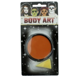 Orange Fancy Dress Halloween Party Makeup Face Paint With Sponge