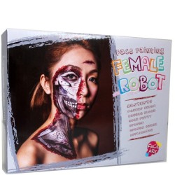 Halloween Face Painting Human Female Robot