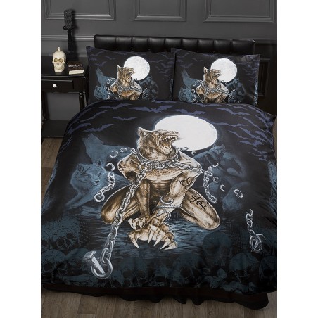 Double Bed Loups Garou, Alchemy Gothic Duvet / Quilt Cover Bedding Set
