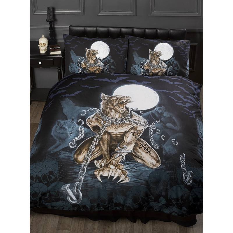 King Size Bed Loups Garou, Alchemy Gothic Duvet / Quilt Cover Bedding Set