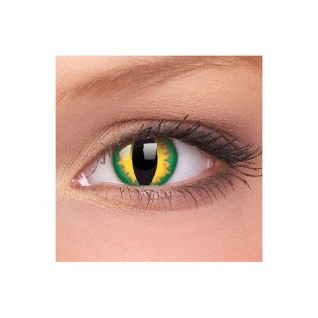 Green Dragon Crazy Colour Contact Lenses (1 Year Wear)