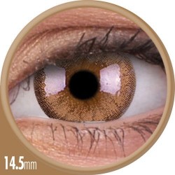 ColourVUE Cheerful Woody Brown Natural Hazel Coloured Contact Lenses