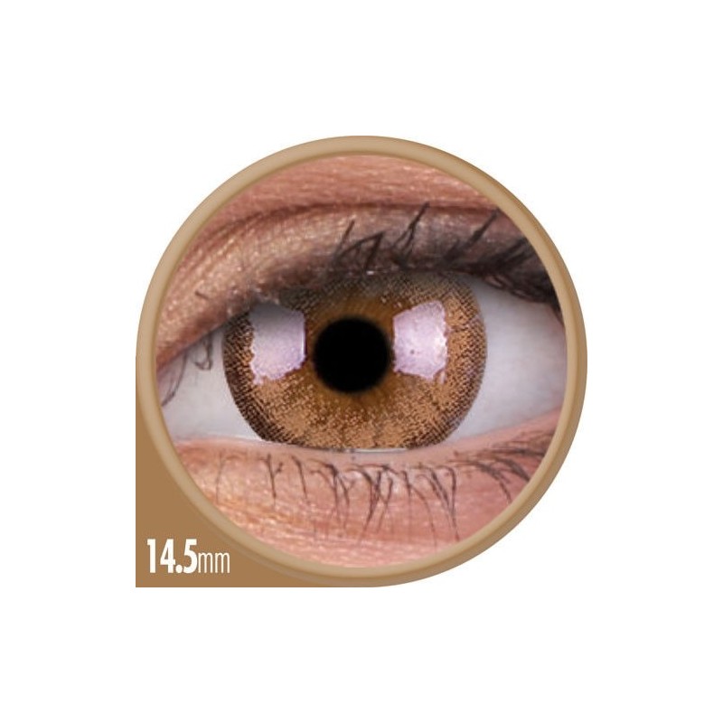 ColourVUE Cheerful Woody Brown Natural Hazel Coloured Contact Lenses