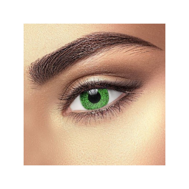Eye Fusion Velvet Green 1 Tone Natural Coloured Contact Lenses
