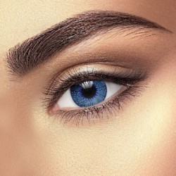 Eye Fusion Dark Sapphire Blue 2 Tone Natural Coloured Lenses