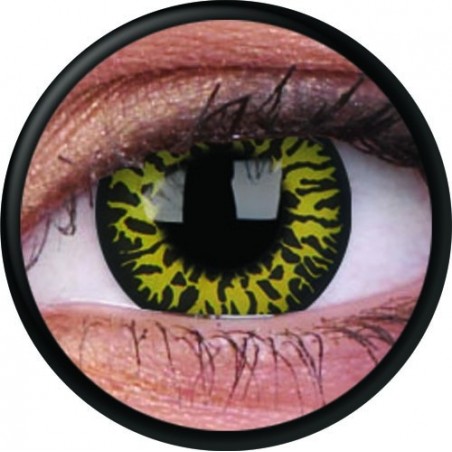 Yellow Eclipse Crazy Colour Contact Lenses (1 Year Wear)